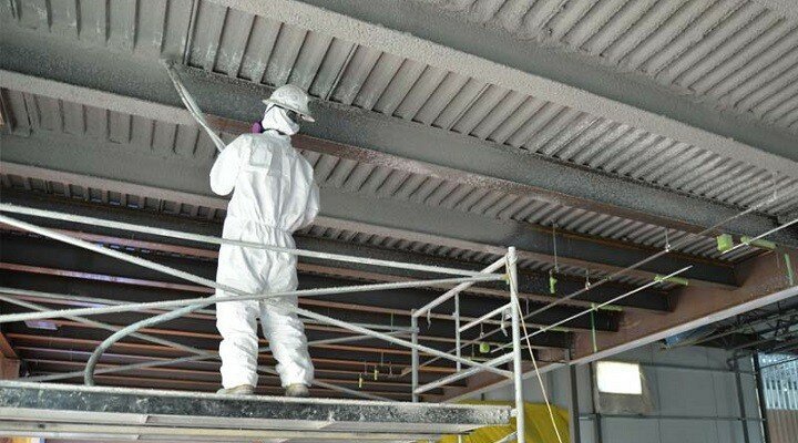 fireproofing of metal structures